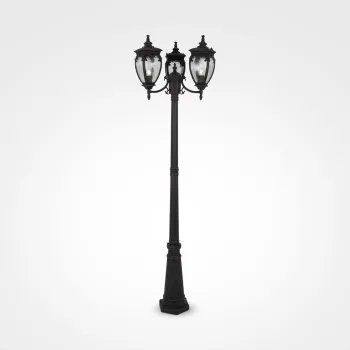 Maytoni Fleur bronz-átlátszó kültéri állólámpa (MAY-O414FL-03BZ) E27 1 izzós IP44