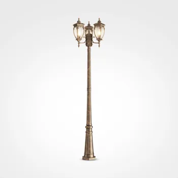 Maytoni Fleur antik arany-átlátszó kültéri állólámpa (MAY-O414FL-03GB) E27 1 izzós IP44