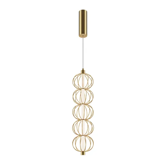 Maytoni Golden Cage arany LED függesztett lámpa (MAY-MOD216PL-L10G3K) LED 1 izzós IP20
