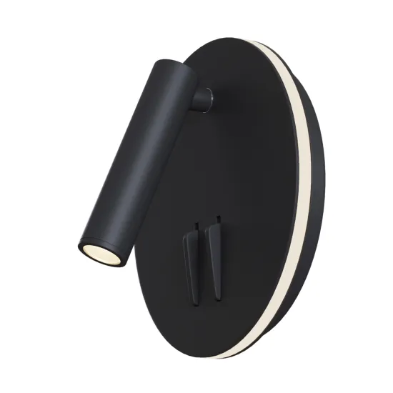 Maytoni Ios 176 fekete LED fali lámpa (MAY-C176-WL-01-6W-B) LED 1 izzós IP20