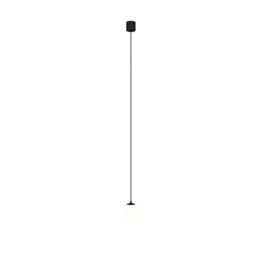 Maytoni Luna fekete-fehér LED függesztett lámpa (MAY-P039PL-5W3K-10-B) LED 1 izzós IP20