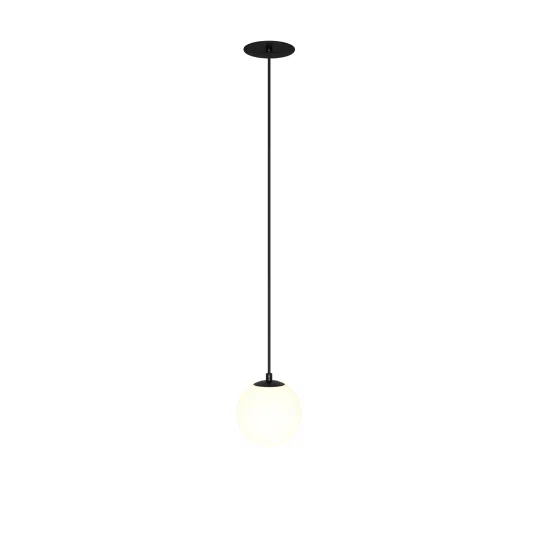 Maytoni Luna fekete-fehér LED függesztett lámpa (MAY-P039PL-5W3K-10INS-B) LED 1 izzós IP20