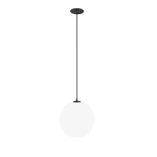 Maytoni Luna fekete-fehér LED függesztett lámpa (MAY-P039PL-5W3K-20INS-B) LED 1 izzós IP20