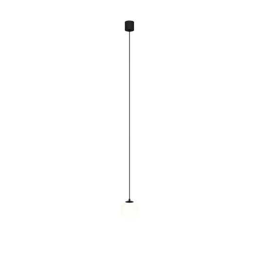 Maytoni Luna fekete-fehér LED függesztett lámpa (MAY-P039PL-5W4K-10-B) LED 1 izzós IP20