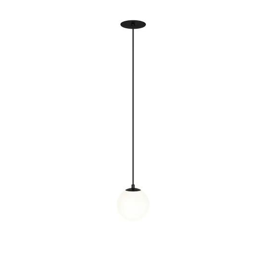 Maytoni Luna fekete-fehér LED függesztett lámpa (MAY-P039PL-5W4K-10INS-B) LED 1 izzós IP20