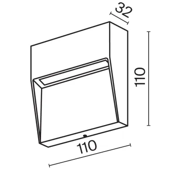 Maytoni Mane fehér LED kültéri fali lámpa (MAY-O047SL-L3W3K) LED 1 izzós IP54