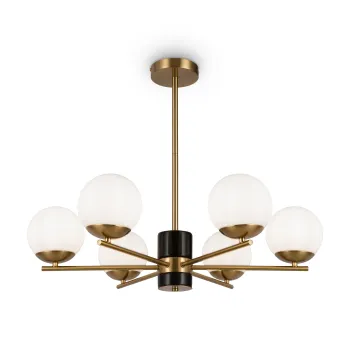 Maytoni Marble fehér-arany csillár (MAY-MOD187PL-06BS) E27 6 izzós IP20