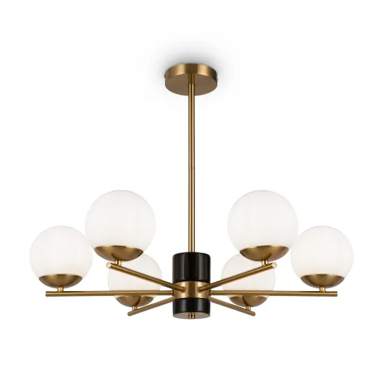 Maytoni Marble fehér-arany csillár (MAY-MOD187PL-06BS) E27 6 izzós IP20