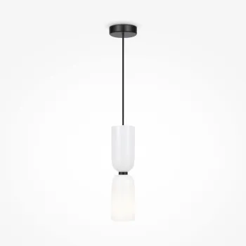 Maytoni Memory fekete-fehér függesztett lámpa (MAY-MOD177PL-01W) E14 1 izzós IP20