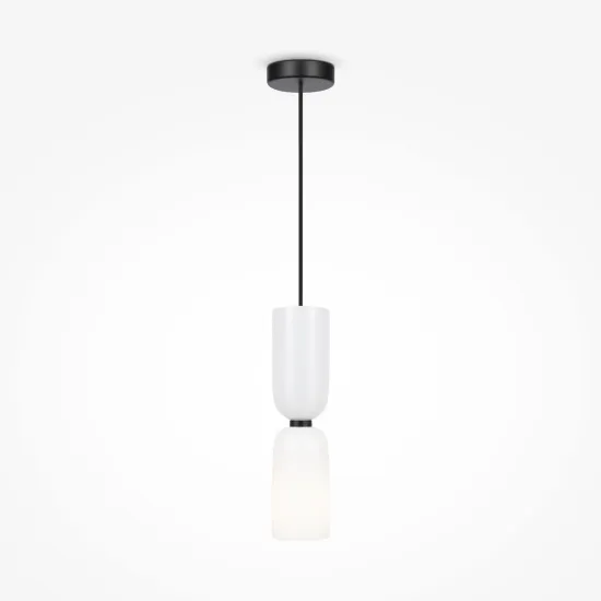 Maytoni Memory fekete-fehér függesztett lámpa (MAY-MOD177PL-01W) E14 1 izzós IP20
