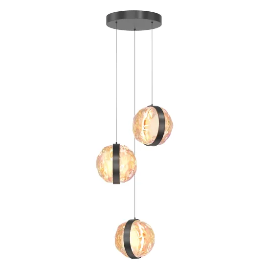 Maytoni Misterio fekete-színes LED függesztett lámpa (MAY-MOD379PL-L17B2.7K) LED 1 izzós IP20