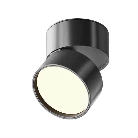 Maytoni Onda fekete LED mennyezeti lámpa (MAY-C024CL-12W3K-B-1) LED 1 izzós IP20