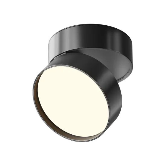 Maytoni Onda fekete LED mennyezeti lámpa (MAY-C024CL-18W3K-B-1) LED 1 izzós IP20