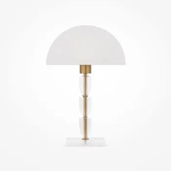 Maytoni Prima sárgaréz-fehér asztali lámpa (MAY-Z034TL-01BZ) E27 1 izzós IP20