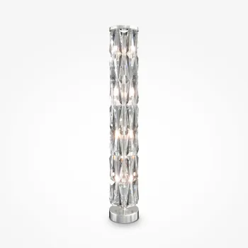 Maytoni Puntes króm-átlátszó kristály állólámpa (MAY-MOD043FL-08CH) E14 8 izzós  IP20