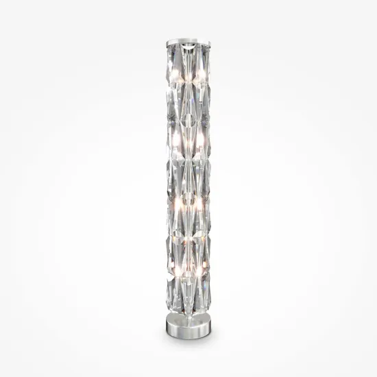 Maytoni Puntes króm-átlátszó kristály állólámpa (MAY-MOD043FL-08CH) E14 8 izzós  IP20
