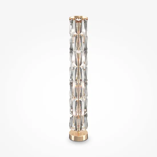 Maytoni Puntes arany-átlátszó kristály állólámpa (MAY-MOD043FL-08G) E14 8 izzós  IP20