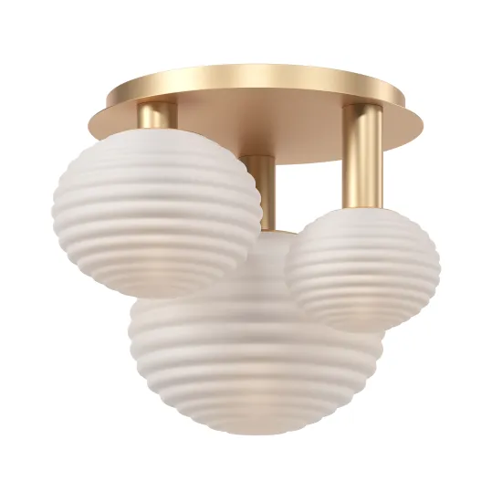 Maytoni Reels arany-fehér mennyezeti lámpa (MAY-MOD268CL-03G) E14 3 izzós IP20