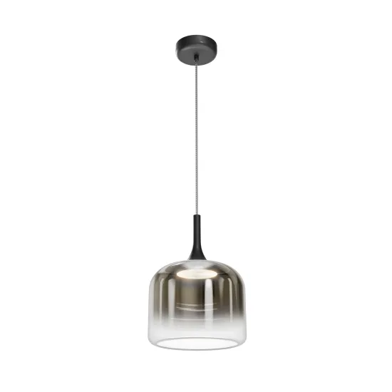 Maytoni Spirito fekete-átlátszó LED függesztett lámpa (MAY-MOD286PL-L18B3K) LED 1 izzós IP20
