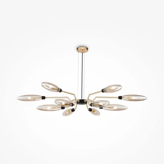 Maytoni Ventura arany-átlátszó csillár (MAY-MOD012CL-12G) G9 12 izzós  IP20