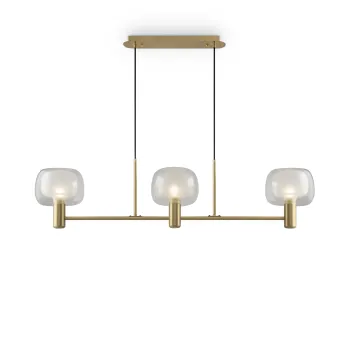 Maytoni Vision arany-fehér függesztett lámpa (MAY-MOD411PL-03G) E14 3 izzós IP20