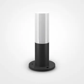 Maytoni Willis fekete-fehér kültéri állólámpa (MAY-O418FL-01B) E27 1 izzós IP54