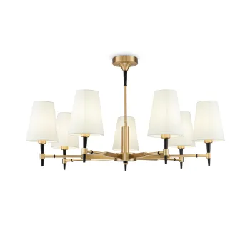 Maytoni Zaragoza fehér-sárgaréz csillár (MAY-H001CL-07BS) E14 7 izzós IP20