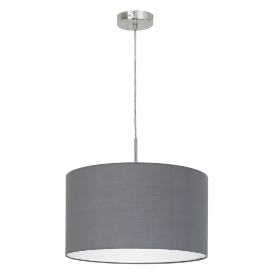 EGLO PASTERI szürke függesztett lámpa (EG-31573) E27 1 izzós IP20