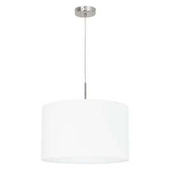 EGLO PASTERI matt nikkel-fehér függesztett lámpa (EG-31571) E27 1 izzós IP20 EGLO PASTERI matt nikkel-fehér függesztett lámpa (EG-31571) E27 1 izzós IP20