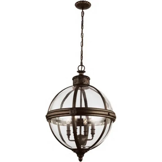 Elstead ADAMS bronz függesztett lámpa (ELS-FE-ADAMS-4P-BRZ) E14 4 izzós IP20