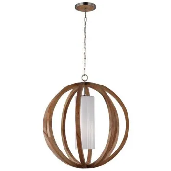 Elstead ALLIER barna függesztett lámpa (ELS-FE-ALLIER-P-L-LW) E27 1 izzós IP20