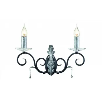 Elstead AMARILLI fekete falikar (ELS-AML2-BLK-SILVER) E14 2 izzós IP20