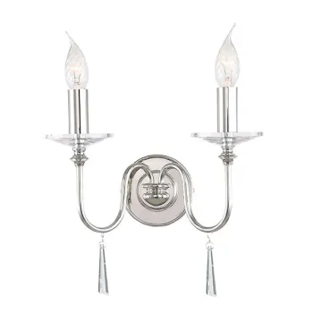 Elstead FINSBURY PARK króm falikar (ELS-FP2-POL-NICKEL) E14 2 izzós IP20