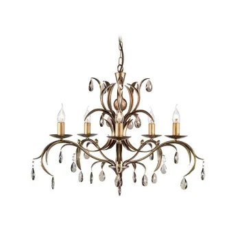 Elstead LILY bronz csillár (ELS-LL5-ANT-BRZ) E14 5 izzós IP20