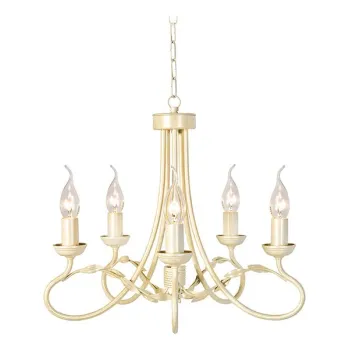 Elstead OLIVIA fehér  csillár (ELS-OV5-IVORY-GOLD) E14 5 izzós IP20