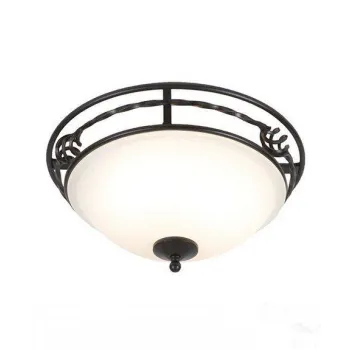 Elstead PEMBROKE fekete mennyezeti lámpa (ELS-PB-F-A-BLACK) E27 2 izzós IP20