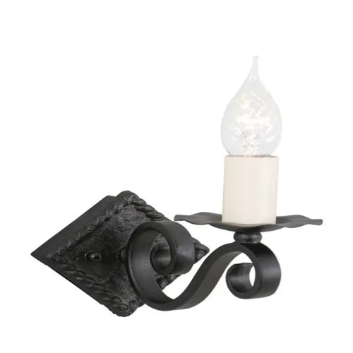 Elstead RECTORY fekete falikar (ELS-RY1A-BLACK) E14 1 izzós IP20