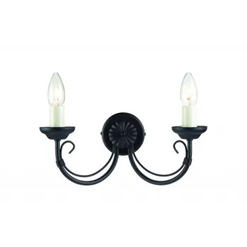 Elstead CHARTWELL fekete falikar (ELS-CH2-BLACK) E14 2 izzós IP20