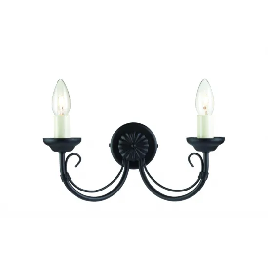 Elstead CHARTWELL fekete falikar (ELS-CH2-BLACK) E14 2 izzós IP20