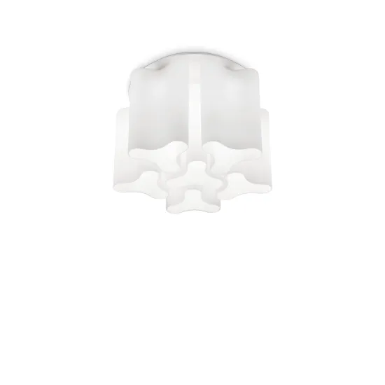 Ideal Lux COMPO PL6 fehér mennyezeti lámpa (IDE-125503) E27 6 izzós IP20