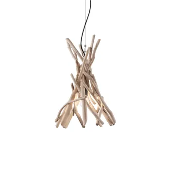Ideal Lux DRIFTWOOD SP1 szürke függesztett lámpa (IDE-129600) E27 1 izzós IP20