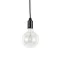 Ideal Lux EDISON SP1 NERO fekete függesztett lámpa (IDE-113319) E27 1 izzós IP20