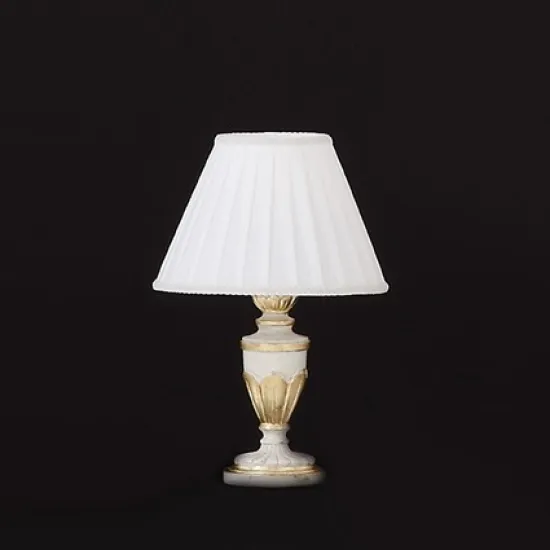 Ideal Lux FIRENZE TL1 SMALL arany-fehér asztali lámpa (IDE-012889) E27  1 izzós IP20