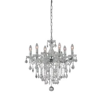 Ideal Lux FLORIAN SP6 CROMO króm csillár (IDE-035628) E14  6 izzós IP20 Ideal Lux FLORIAN SP6 CROMO króm csillár (IDE-035628) E14  6 izzós IP20