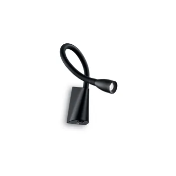 Ideal Lux GOOSE AP1 NERO fekete Led falikar (IDE-142692) LED 1 izzós IP20 Ideal Lux GOOSE AP1 NERO fekete Led falikar (IDE-142692) LED 1 izzós IP20