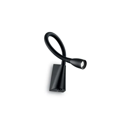 Ideal Lux GOOSE AP1 NERO fekete Led falikar (IDE-142692) LED 1 izzós IP20 Ideal Lux GOOSE AP1 NERO fekete Led falikar (IDE-142692) LED 1 izzós IP20