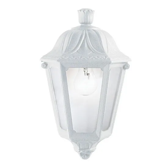 Ideal Lux ANNA AP1 SMALL BIANCO fehér-átlátszó kültéri falikar (IDE-120430) E27 1 izzós IP55