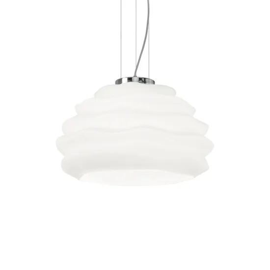 Ideal Lux KARMA SP1 SMALL króm függesztett lámpa (IDE-132389) E27 1 izzós IP20