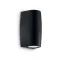 Ideal Lux KEOPE AP2 SMALL NERO fekete kültéri fali lámpa (IDE-147819) GU10 2 izzós IP55
