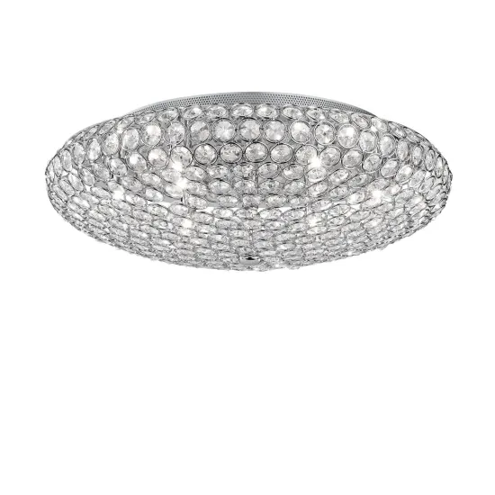Ideal Lux KING PL9 CROMO króm mennyezeti lámpa (IDE-073255) G9 9 izzós IP20